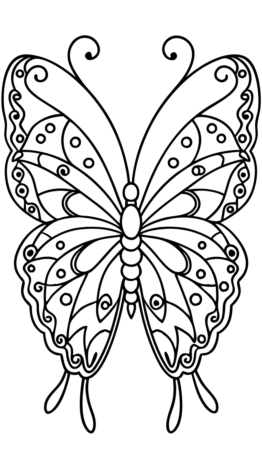 pages à colorier papillon imprimables pdf